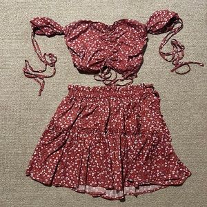 Amazon two piece skirt set